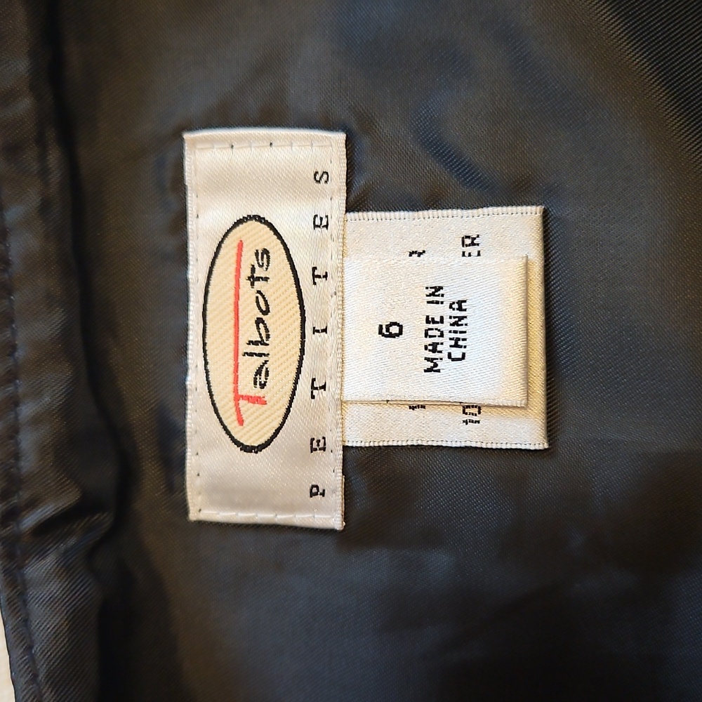 Talbots Black Leather Pencil Skirt - Picture 5 of 6
